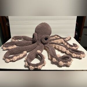 Crocheted/Amigurumi Large Plush Octopus Over 3 Feet Tip to Tip Tentacle!!!